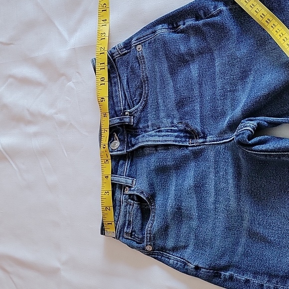 American Eagle high rise medium wash mom jean women's size 00 - Picture 2 of 7